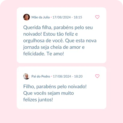 Mural de Recados Virtual para Convidados - Casar.com Ilustração de balões de recados