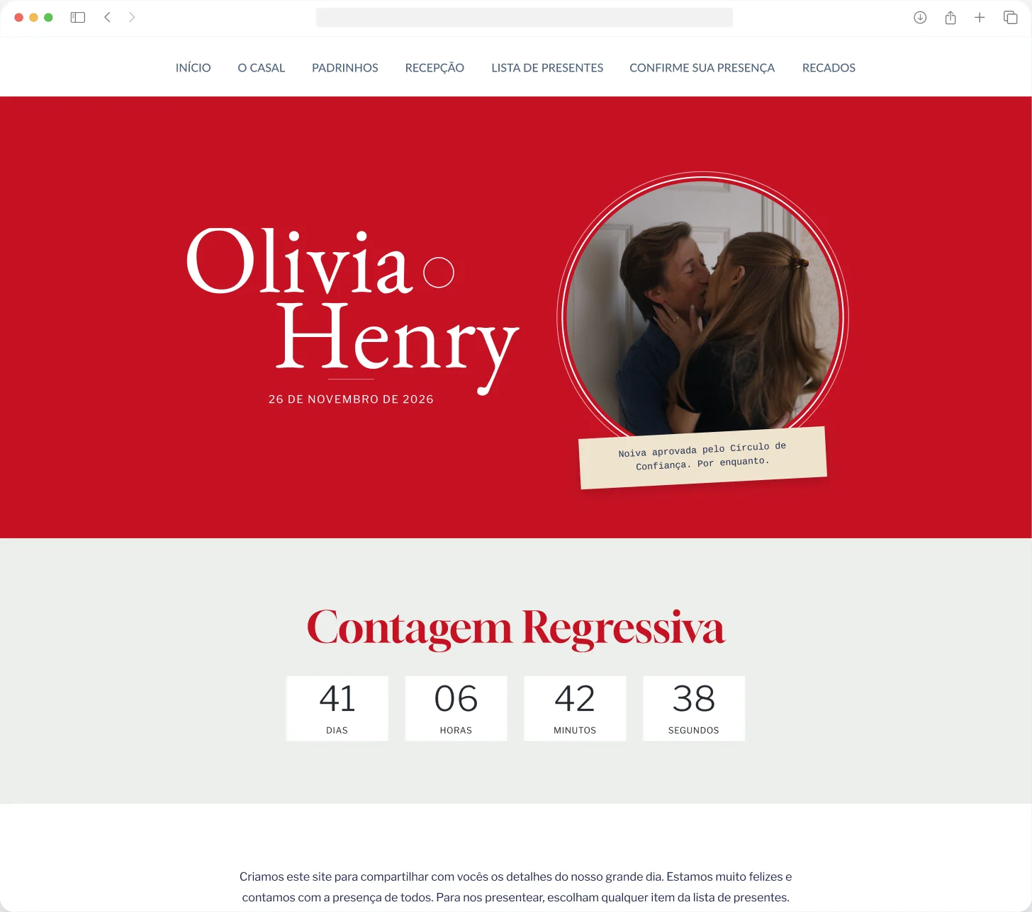 Tema de Site de Casamento Entrando numa Grande Fria Tema Entrando numa Grande Fria