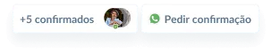 Tela de Confirmação de Convidados no Dashboard - Casar.com Imagem mostra quantidade de convidados e solicitar confirmação
